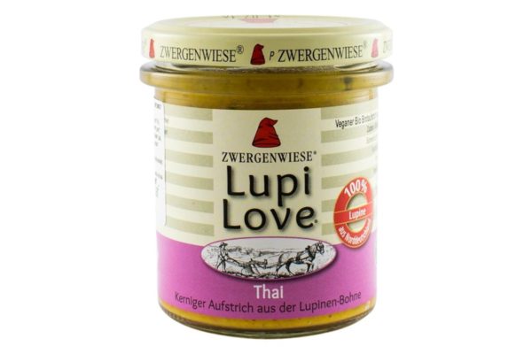 Crema tartinabila Bio vegetala din lupin cu cocos mirt lamâios Lupi Love 165 grame