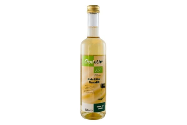 Otet bio din vin alb Crudolio 500 ml