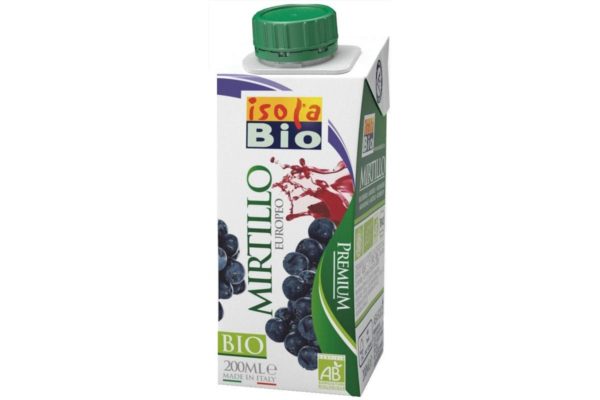 Bautură bio premium de afine fara zahar Isola Bio 200 ml