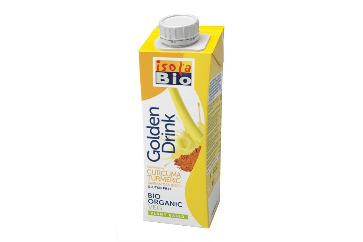 Băutură bio din orez cu turmeric fara zahar Isola Bio 250 ml