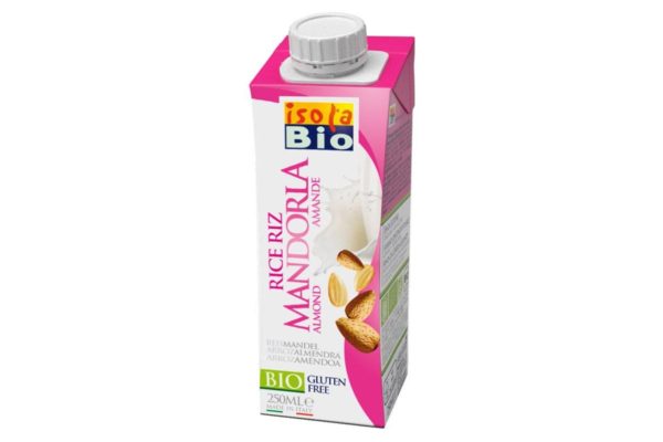 Băutură bio din orez cu migdale fara zahar Isola Bio 250 ml