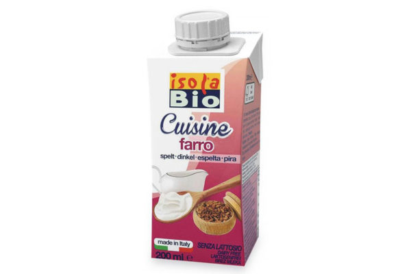 Cremă bio din spelta pentru gătit Isola Bio 200 ml