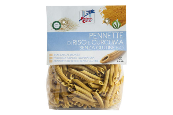 Paste Pennette din orez cu turmeric 250 gr