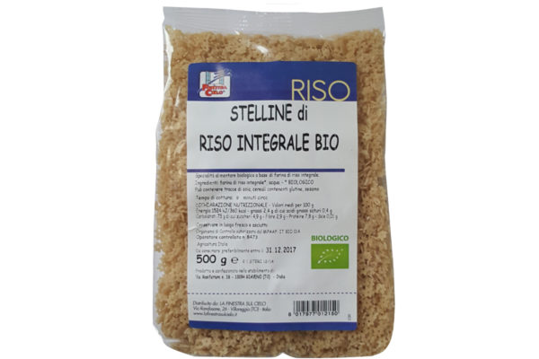 Paste bio Steluţe din orez integral 500 gr