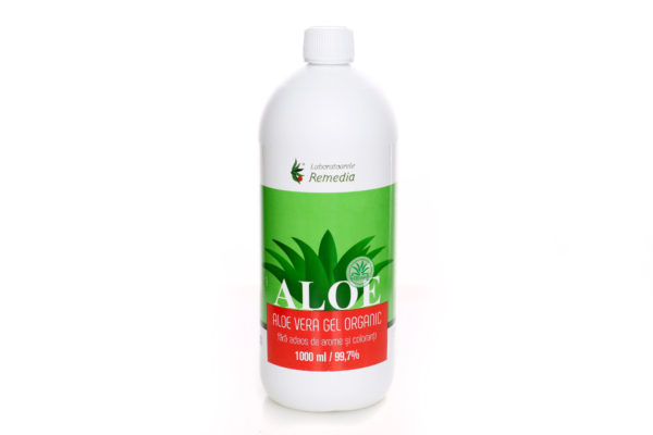 Aloe Vera Organic, Laboratoarele Remedia, 1000 ml + Cadou Baton cu Aloe Vera