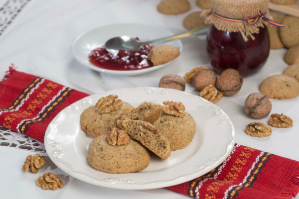 Biscuiţi vegani cu nucă şi orez Hiper Ambrozia 150 g