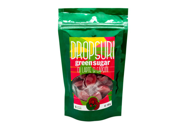 Dropsuri Green Sugar cu căpşuni cafea, fără zahăr, 150 gr