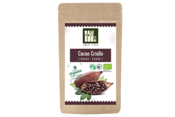 Cacao Criollo boabe Raw Boost 250 grame