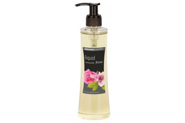 Săpun Lichid/Gel De Duș din Ulei Bio de Trandafir Romantic 250 ml Sodasan