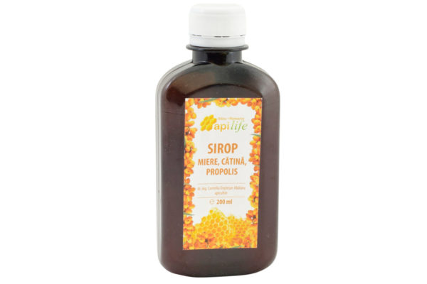 Sirop cu miere, catină şi propolis Apilife 200 ml