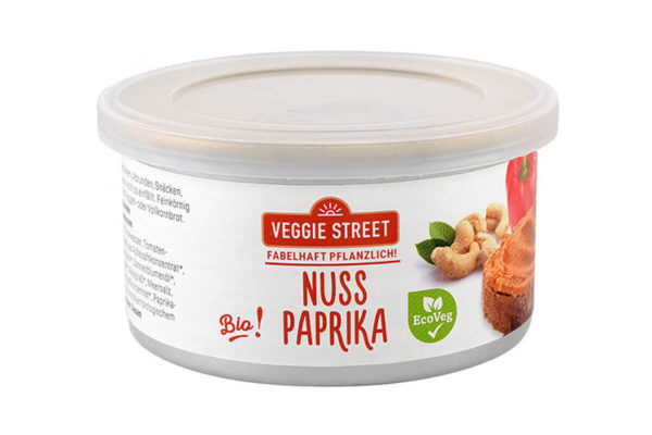 Pate vegetal pe bază de ardei roșu și nuci, Veggie Street, 125 gr