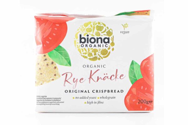 Crispbread pâinici felii crocante bio vegane din secară integrală Original Biona 200 gr