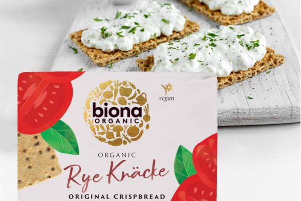 Crispbread pâinici felii crocante bio vegane din secară integrală Original Biona 200 gr - imagine 2