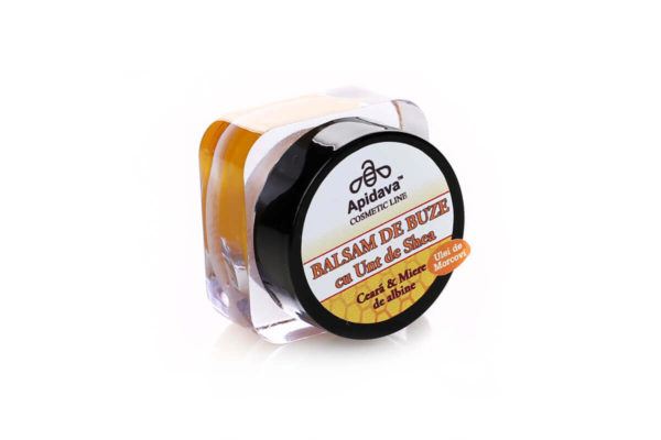 Balsam de buze cu unt de shea Apidava 10 ml