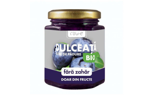 Dulceață bio de afine de pădure fără zahăr Phenalex 200 gr