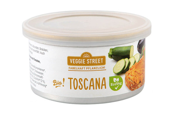 Pate vegetal Toscana pe bază de semințe de floarea-soarelui și legume Veggie Street 125 gr