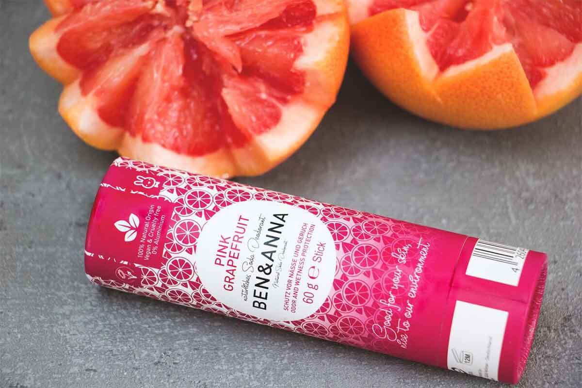 Deodorant stick Pink Grapefruit tub hârtie Ben&Anna 60 gr - imagine 2