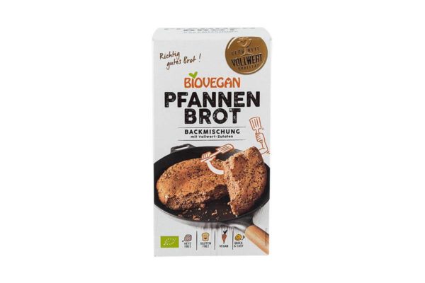 Mix bio pentru pâine la tigaie fără gluten Biovegan 330 gr