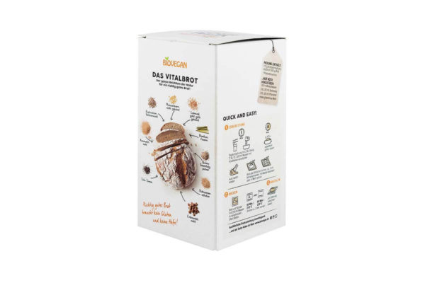 Mix bio pentru pâine fără gluten Vital Biovegan 330 gr - imagine 3