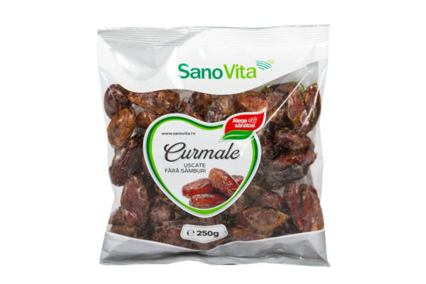 Curmale uscate fără sâmburi Sanovita 250 gr