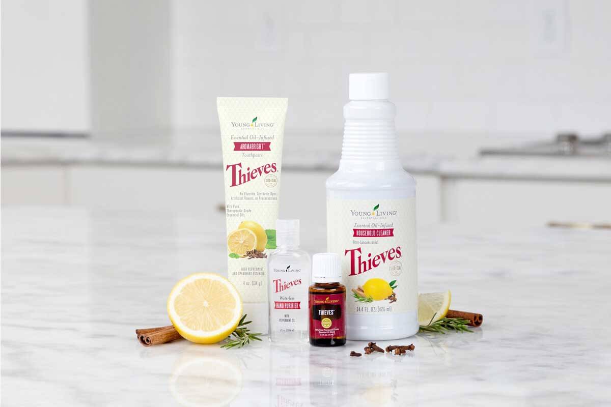 young living thieves kitchen and bath scrub