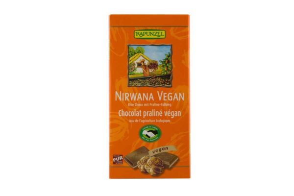 Ciocolată vegană cu cremă de alune Rapunzel 100 gr