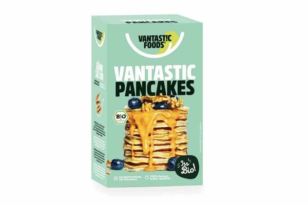 Mix bio vegan pentru clătite Vantastic Foods 180 gr