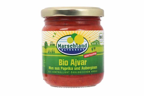 Ajvar bio ușor fructat Marschland Naturkost 200 gr