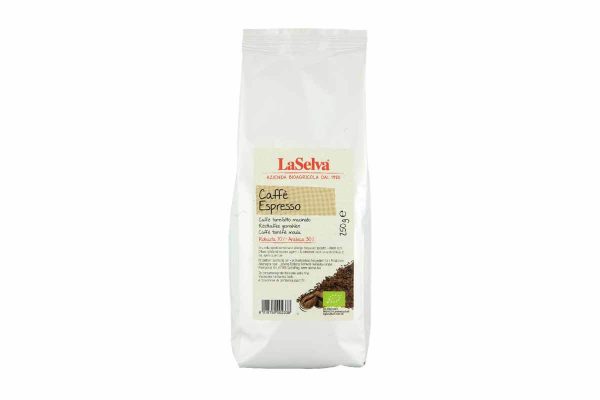 Cafea espresso bio măcinată Robusta-Arabica LaSelva 250 gr