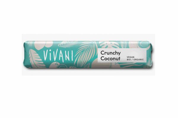 Ciocolată bio vegană cu cocos crocant Vivani 35 gr