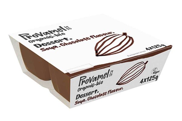 Desert bio vegan pe bază de soia cu ciocolată Provamel 4 x 125 gr