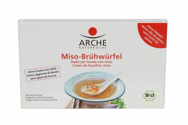 Miso bio vegan cuburi fără drojdie și fără ulei de palmier Arche 8 x 10 gr