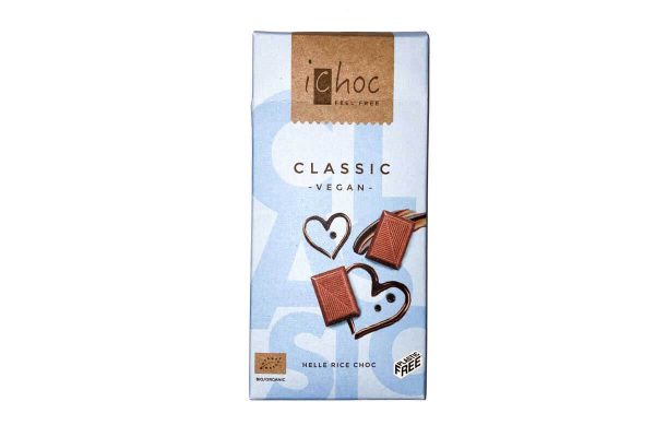 Ciocolată bio vegană Classic cu lapte de orez iChoc 80 gr