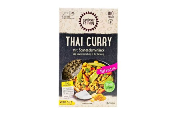 Mix bio vegan pentru Thai Curry pe bază de floarea-soarelui fără gluten Sunflower Family 112 gr