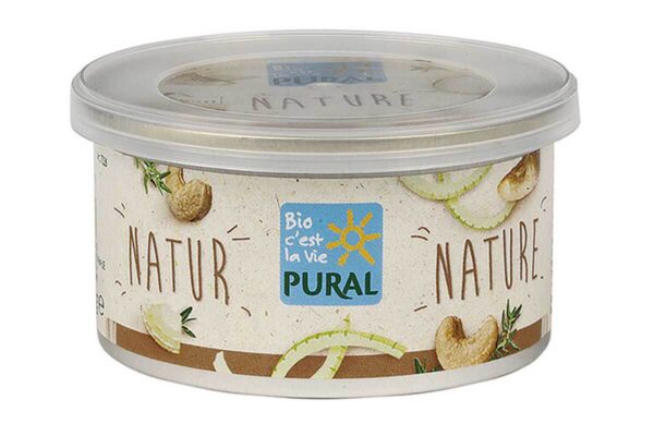 Pate vegetal bio natur fără ulei de palmier Pural 125 gr