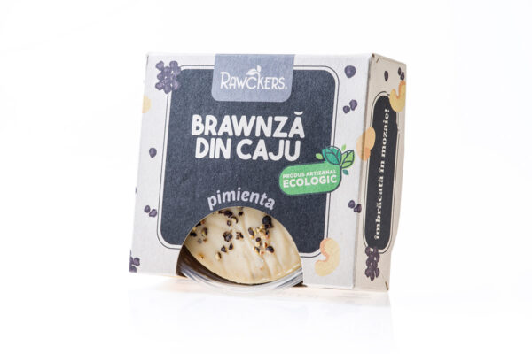 Brawnză bio vegană maturată Pimienta cu piper Rawckers 145 gr