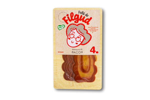 Specialitate vegetală Bacon feliat Filgud 90 gr