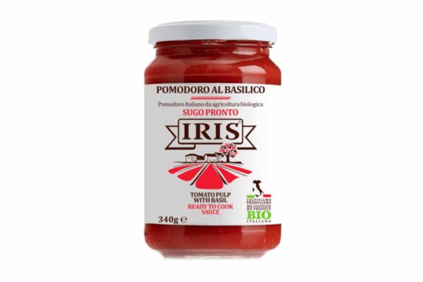 Sos de roșii bio cu busuioc Iris 340 gr