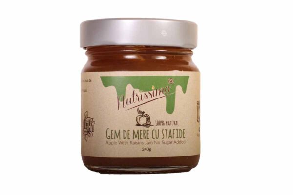 Gem de mere cu stafide fara zahar Nutrissimo 240 gr