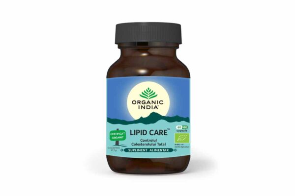 Lipid Care bio Controlul Colesterolului Total Organic India 60 capsule