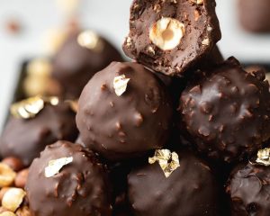 Praline raw "Ferrero Rocher" fără zahăr fără gluten 5 x 25 gr