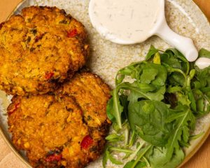 chiftelute dovlecel cu dressing de caju