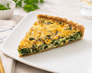 Quiche vegan cu ciuperci
