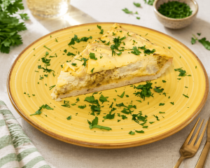 Quiche cu broccoli, conopida și "branzeturi" vegetale 160 gr