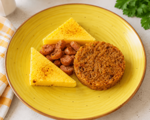 Varză călită cu cârnăciori plant-based Merguez - fără gluten 400 gr